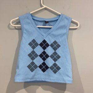 Shein Plaid Pattern Tank Top